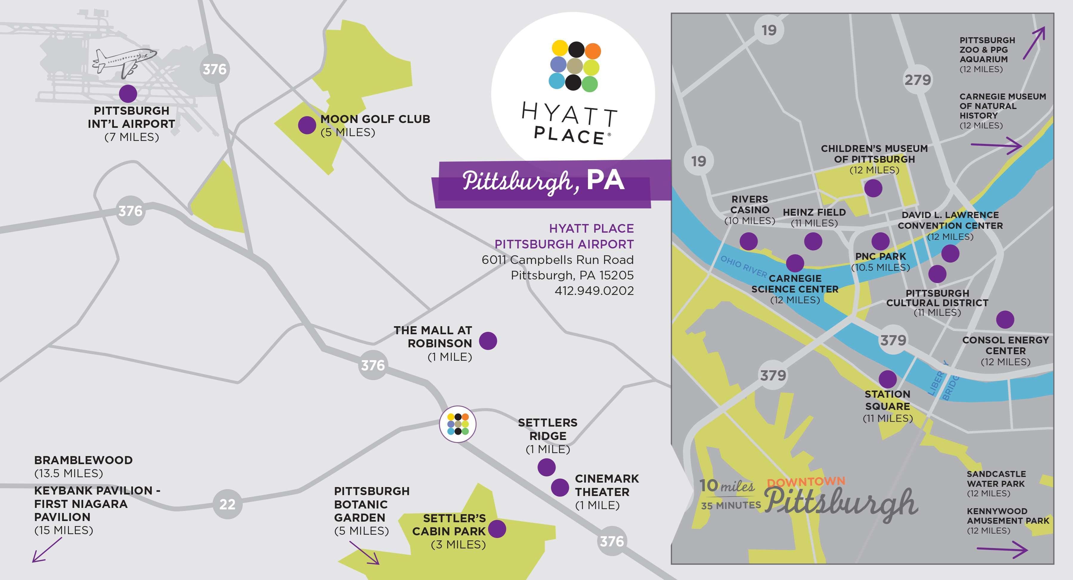 Hyatt Place Pittsburgh Airport - Robinson Mall Робінсон-Тауншип Екстер'єр фото